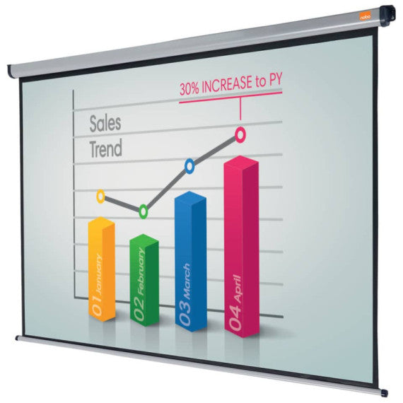 Schermo a parete 16:10 Nobo 200x135 cm bianco 1902393W