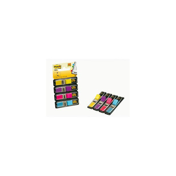 Segnapagina Post it® Index Mini - 683-4AB - 12 x 43,1 mm - 4 colori vivaci - Post it® - conf. 140 pezzi