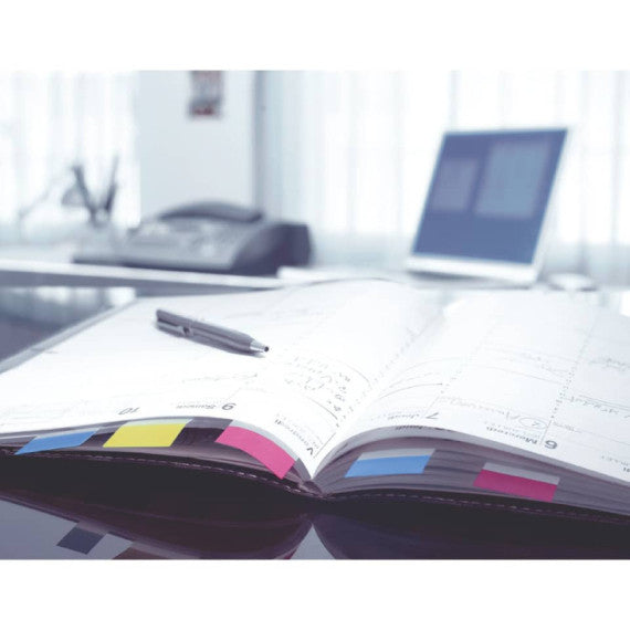 Segnapagina removibili Post-it® Index Medium con dispenser blu brillante 50 segnapagina - 680-23