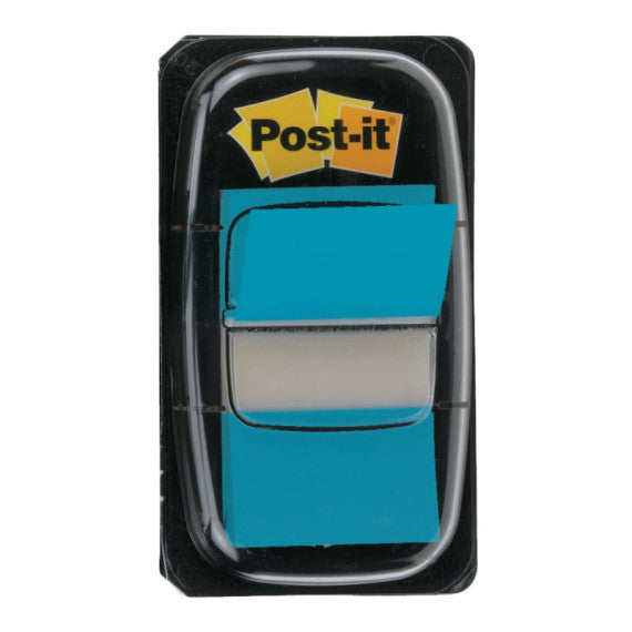 Segnapagina removibili Post-it® Index Medium con dispenser blu brillante 50 segnapagina - 680-23
