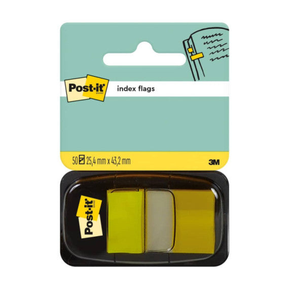 Segnapagina removibili Post-it® Index Medium con dispenser giallo 50 segnapagina - 680-5
