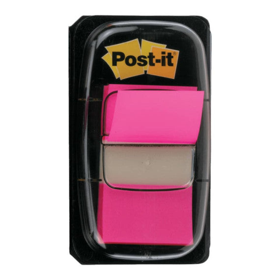 Segnapagina removibili Post-it® Index Medium con dispenser rosa vivace 50 segnapagina -680-21
