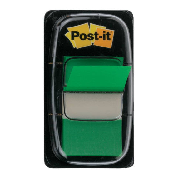 Segnapagina removibili Post-it® Index Medium con dispenser verde 50 segnapagina - 680-3