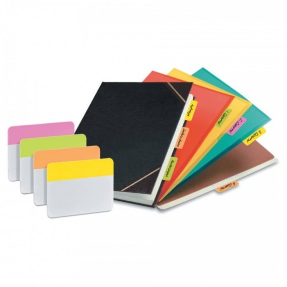 Segnapagina removibili Post-it® Index Strong bordi assortiti per archivio 4 blocchetti da 6 - 686-PLOY-EU