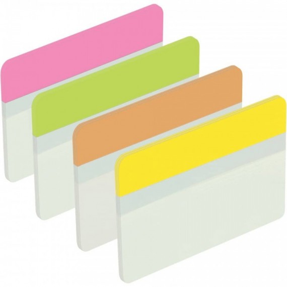 Segnapagina removibili Post-it® Index Strong bordi assortiti per archivio 4 blocchetti da 6 - 686-PLOY-EU