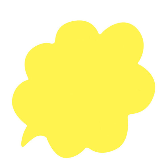 Segnaprezzi Nuvola - 8x8,5 cm - giallo - CWR - conf. 36 pezzi