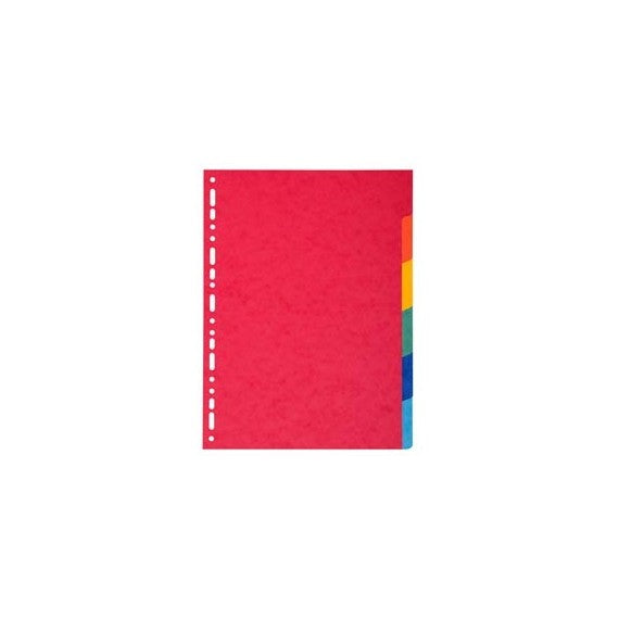 Separatore Forever - 6 tacche - cartoncino riciclato 220 gr - A4 - multicolore - Exacompta