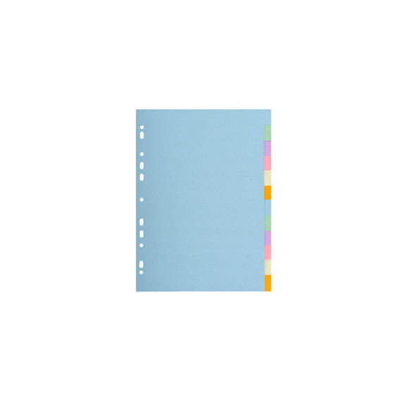 Separatore Forever Pastel - A4 - 12 tasti - cartoncino - 170 gr - Exacompta