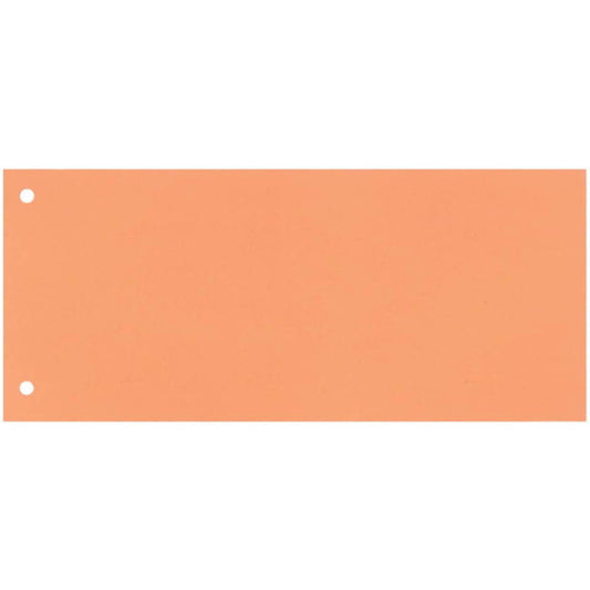 Separatore per archivio con due fori Q-Connect 24x10,5 cm 190 g/m² arancio conf. da 100 - KF00519