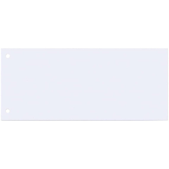 Separatore per archivio con due fori Q-Connect 24x10,5 cm 190 g/m² bianco conf. da 100 - KF00515