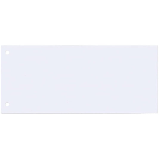 Separatore per archivio con due fori Q-Connect 24x10,5 cm 190 g/m² bianco conf. da 100 - KF00515