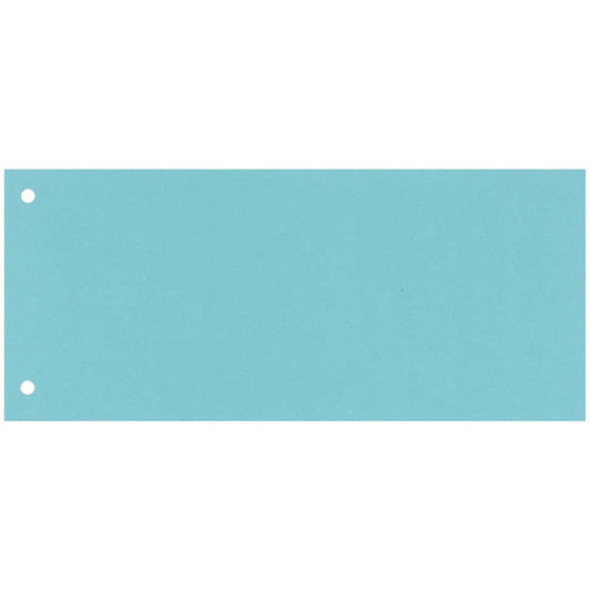 Separatore per archivio con due fori Q-Connect 24x10,5 cm 190 g/m² blu conf. da 100 - KF00512