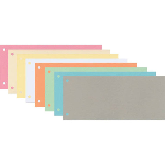 Separatore per archivio con due fori Q-Connect 24x10,5 cm 190 g/m² blu conf. da 100 - KF00512