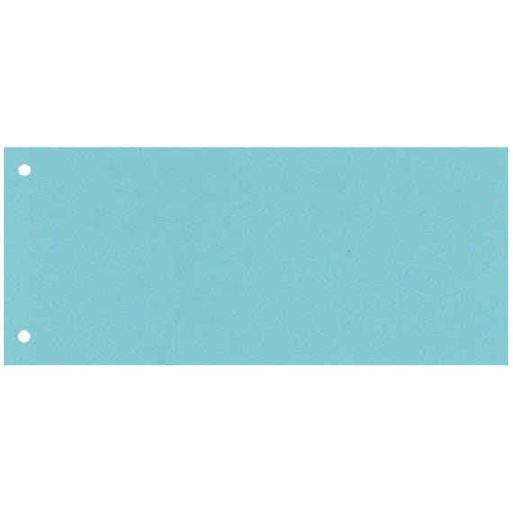 Separatore per archivio con due fori Q-Connect 24x10,5 cm 190 g/m² blu conf. da 100 - KF00512
