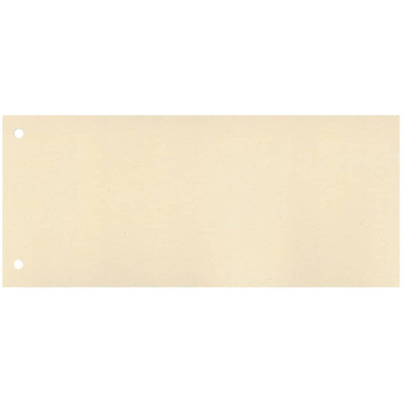 Separatore per archivio con due fori Q-Connect 24x10,5 cm 190 g/m² cuoio conf. da 100 - KF00514