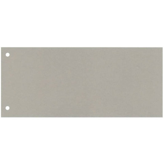 Separatore per archivio con due fori Q-Connect 24x10,5 cm 190 g/m² grigio conf. da 100 - KF00513
