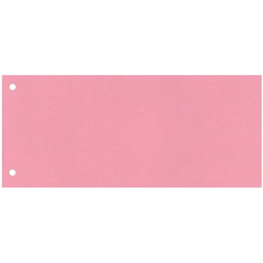 Separatore per archivio con due fori Q-Connect 24x10,5 cm 190 g/m² rosa conf. da 100 - KF00517