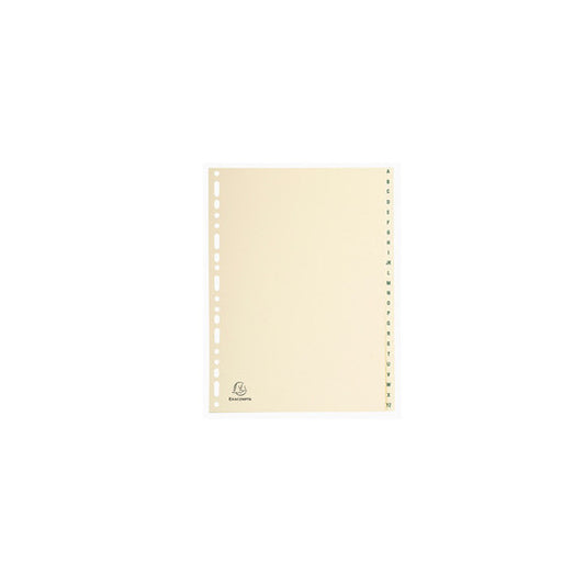 Separatori - 24 tasti A-Z - cartoncino - A4 - avorio - Exacompta