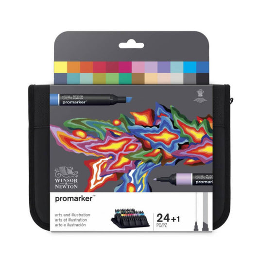 Set 24 pennarelli Winsor&Newton Promarker Art&illustration colori assortiti - 0290078