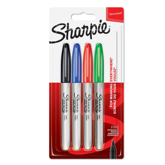 Set 4 pennarelli indelebili punta fine SHARPIE assortito 1985858