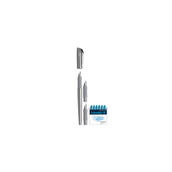 Set penna stilografica Callissima - 3 punte intercambiabili incluse - fusto antarcite - Schneider