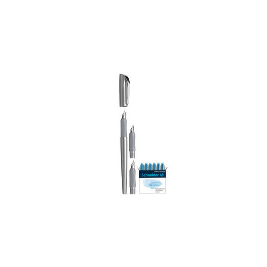 Set penna stilografica Callissima - 3 punte intercambiabili incluse - fusto antarcite - Schneider