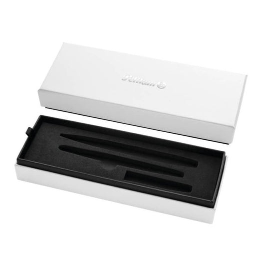 Set penna stilografica e sfera Pelikan Jazz® Noble Elegance blu in cofanetto regalo fusto blu e argento 821902
