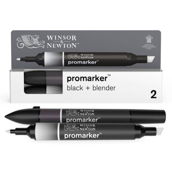 Set pennarello Promarker nero + pennarello blender Winsor&Newton 0290148