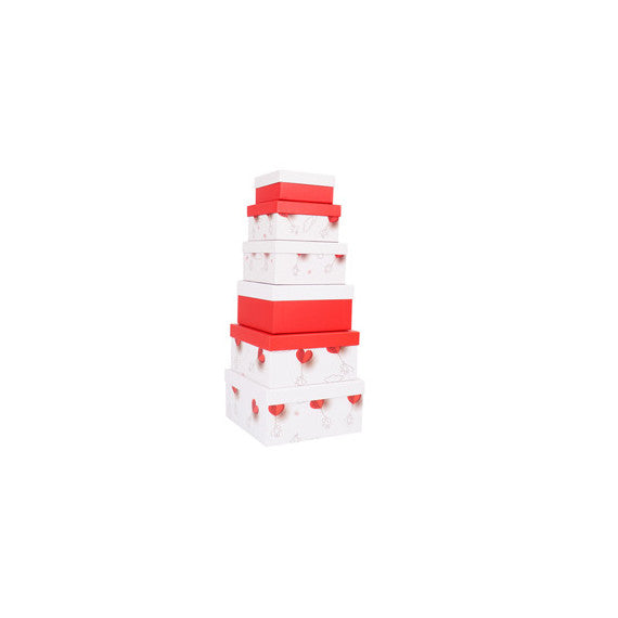 Set scatole regalo - dimensioni assortite - fantasia Charmed - conf. 6 pezzi