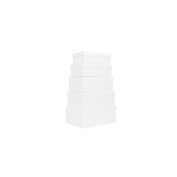 Set scatole regalo - dimensioni assortite - fantasia Pearl - conf. 5 pezzi