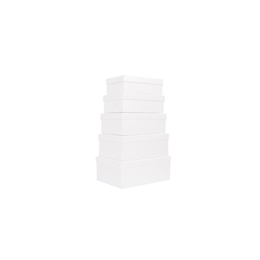 Set scatole regalo - dimensioni assortite - fantasia Pearl - conf. 5 pezzi
