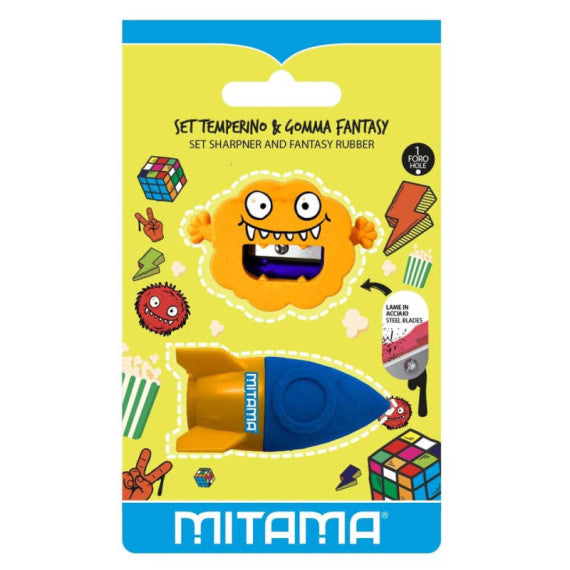 Set Temperino in plastica con gomma Mitama Fantasy - Forme Boy - conf. 2 pezzi - 62859