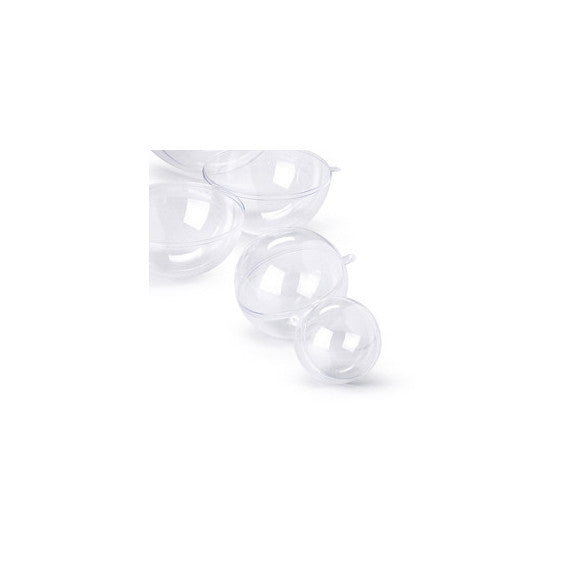 Sfera apribile in polistirene - trasparente - ø160mm - Ri.plast