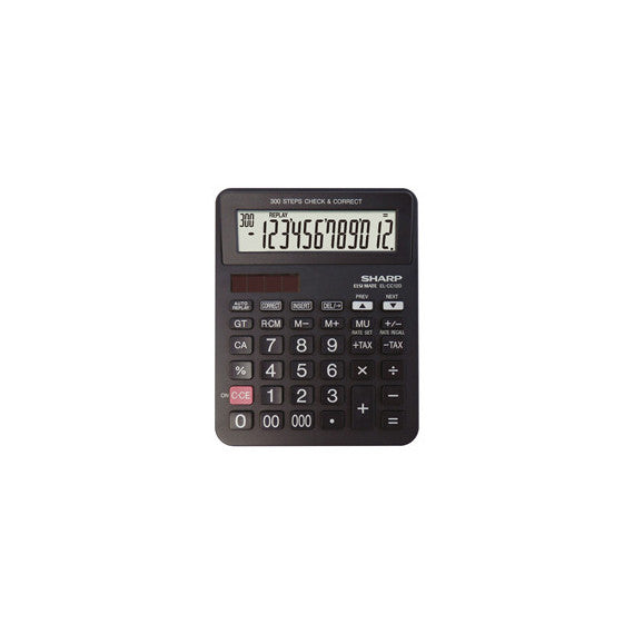 Sharp - Calcolatrice da Tavolo EL-CC12D - 12 cifre - EL-CC12D