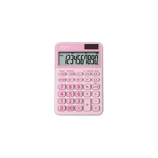 Sharp - Calcolatrice da tavolo EL M335 - 10 cifre - rosa - ELM335 BPK