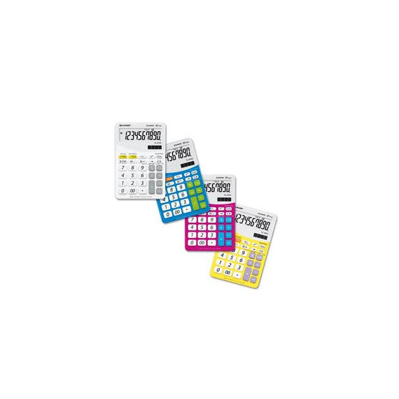 Sharp - Calcolatrice da tavolo - rosa - EL M332B - 10 cifre