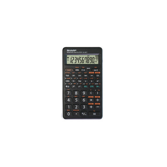Sharp - Calcolatrice scientifica - Bianco - EL501TBWH