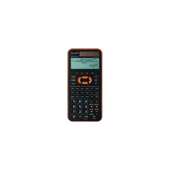 Sharp - Calcolatrice Scientifica EL-W531XG - Arancione - ELW531XGYR