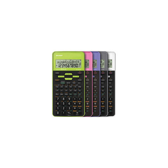 Sharp - Calcolatrice scientifica - Verde - EL531THBGR