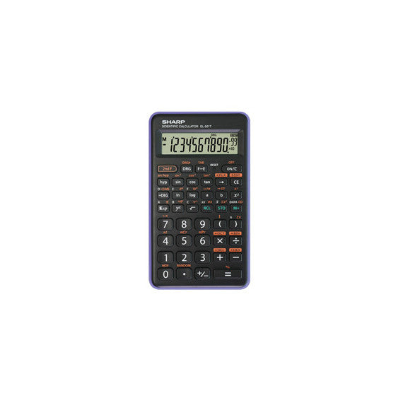 Sharp - Calcolatrice scientifica - Viola - EL 501TBVL