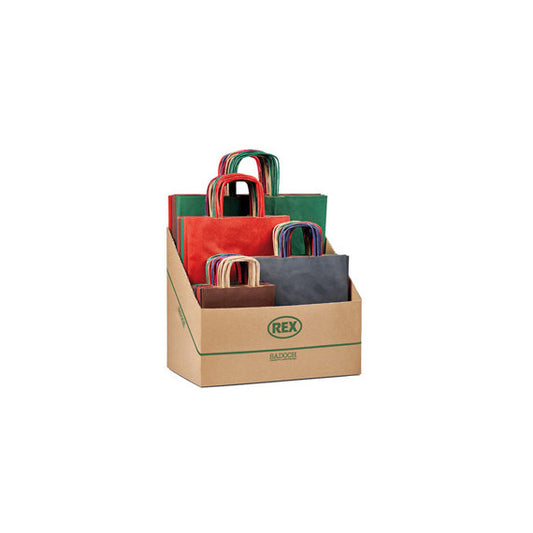 Shopper Allegra - formati assortiti - colori scuri - Sadoch - expo 100 pezzi