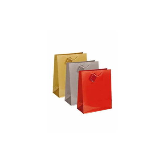Shopper regalo plastificata Lebez 50,8x71,1x17,8 cm - colori assortiti conf. 12 pezzi - 4357