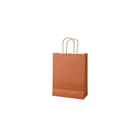 Shopper Twisted - maniglie cordino - 45 x 15 x 50 cm - carta kraft - terracotta - Mainetti Bags - conf. 25 pezzi