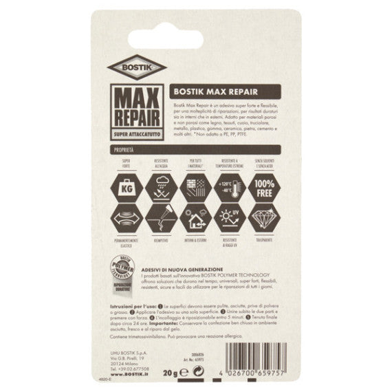 Silicone Universale - 60 ml - trasparente - Bostik