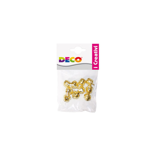Sonagli - dim. 14,5 mm - in metallo - oro - Deco - conf. 10 pezzi