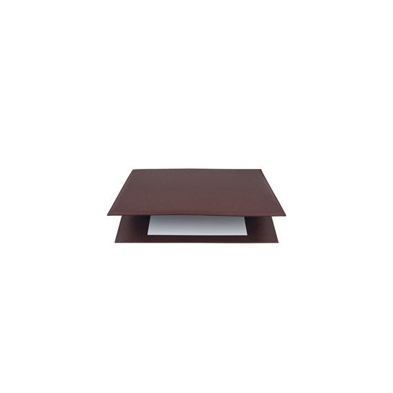 Sottomani doppio in similpelle - marrone scuro - 48 x 32cm - City Time