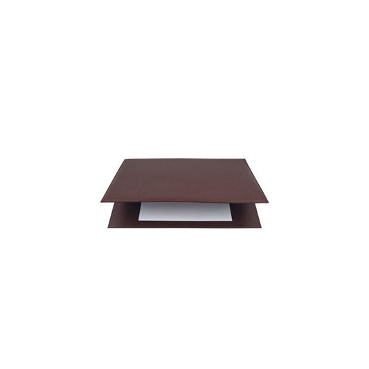 Sottomani doppio in similpelle - marrone scuro - 48 x 32cm - City Time