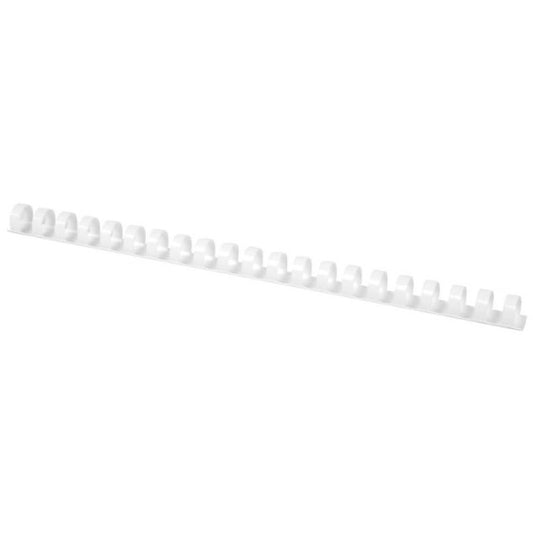 Spirali in plastica per rilegatura Q-Connect 16 mm in PVC conf. 50 pz bianche - KF24025