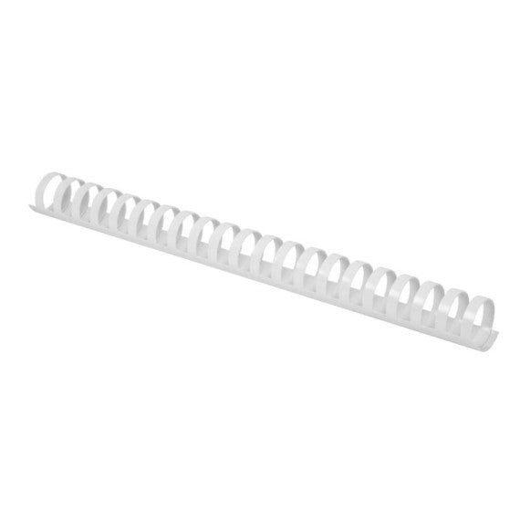 Spirali in PVC per rilegatura Q-Connect 22 mm colore bianco - conf. 50 pezzi - KF32117
