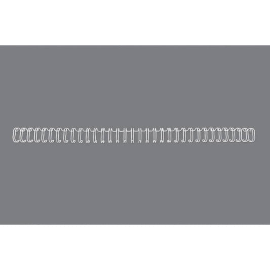 Spirali metalliche a 34 anelli GBC Wirebind 11 mm A4 bianco - fino a 100 fogli - conf. 100 pezzi - RG810770